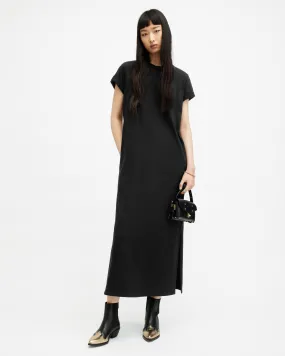 Anna Crew Neck Short Sleeve Maxi Dress