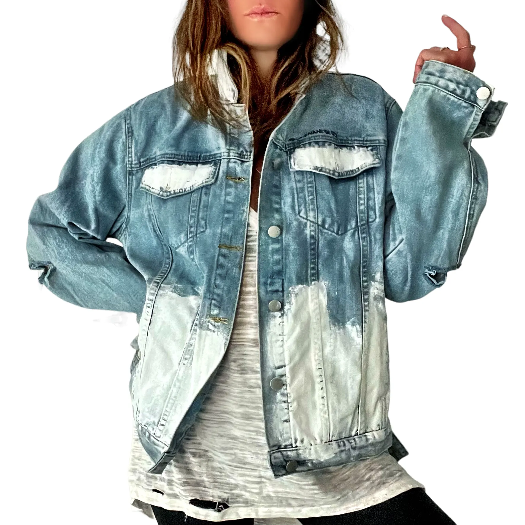 'Beyond White' Denim Jacket