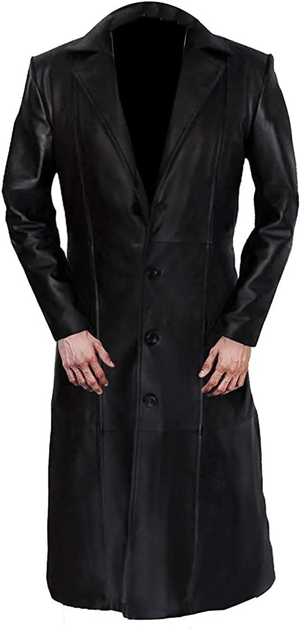 Blade Wesley Snipes Trench Leather Coat Costume - Famous Jackets