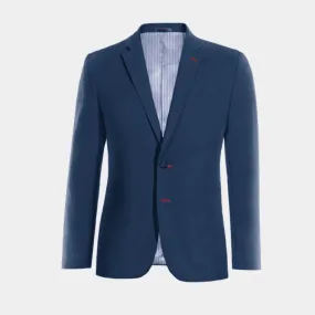  Blazer azul cobalto de entretiempo