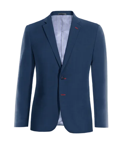  Blazer azul cobalto de entretiempo