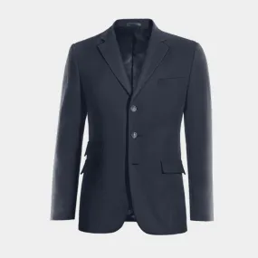  Blazer azul marino slim fit de 3 botones