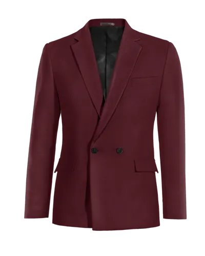  Blazer cruzada burdeos slim fit