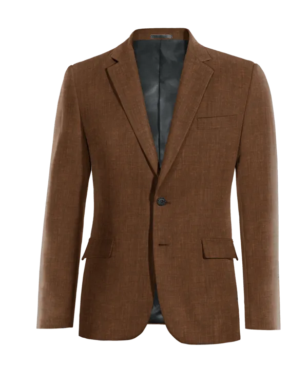  Blazer marrón de lino edición limitada