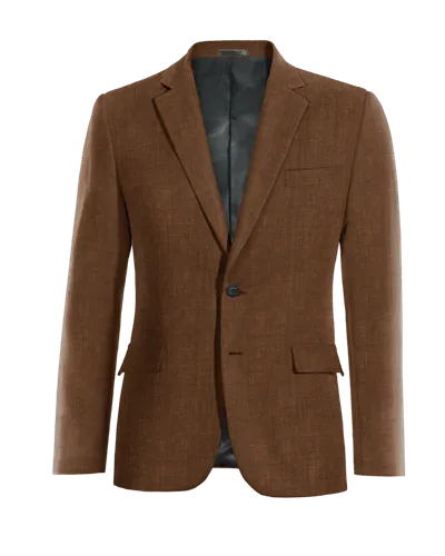  Blazer marrón de lino edición limitada