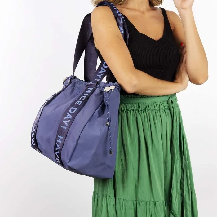 BLUE NYLON HAND BAG FOR WOMAN ALACHUA