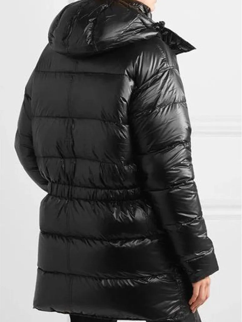 BRUMAL X R13 HOODED QUILTED DOWN JACKET