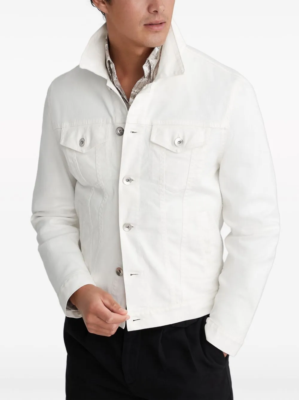 BRUNELLO CUCINELLI White Men's 2024 Spring/Summer Jacket