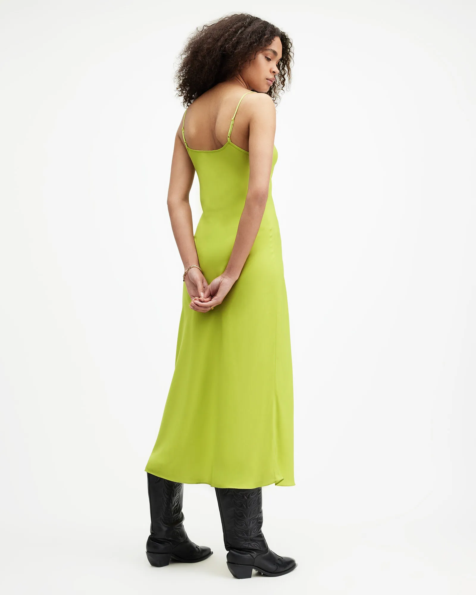 Bryony V-Neck Midi Slip Dress