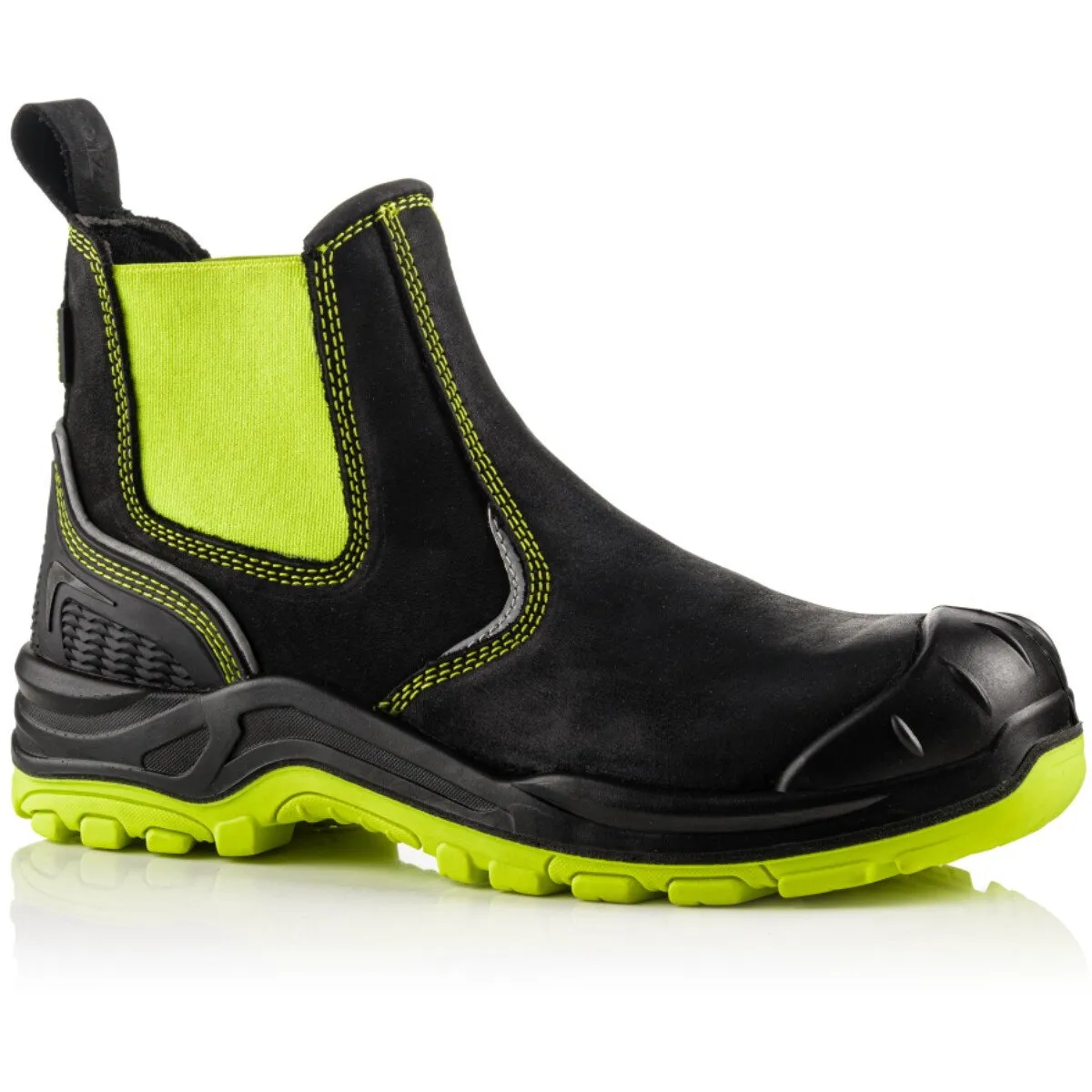 Buckbootz BVIZ3 Buckz Viz Leather/Hi-Viz Cordura S3 Non Metallic Dealer Safety Boot