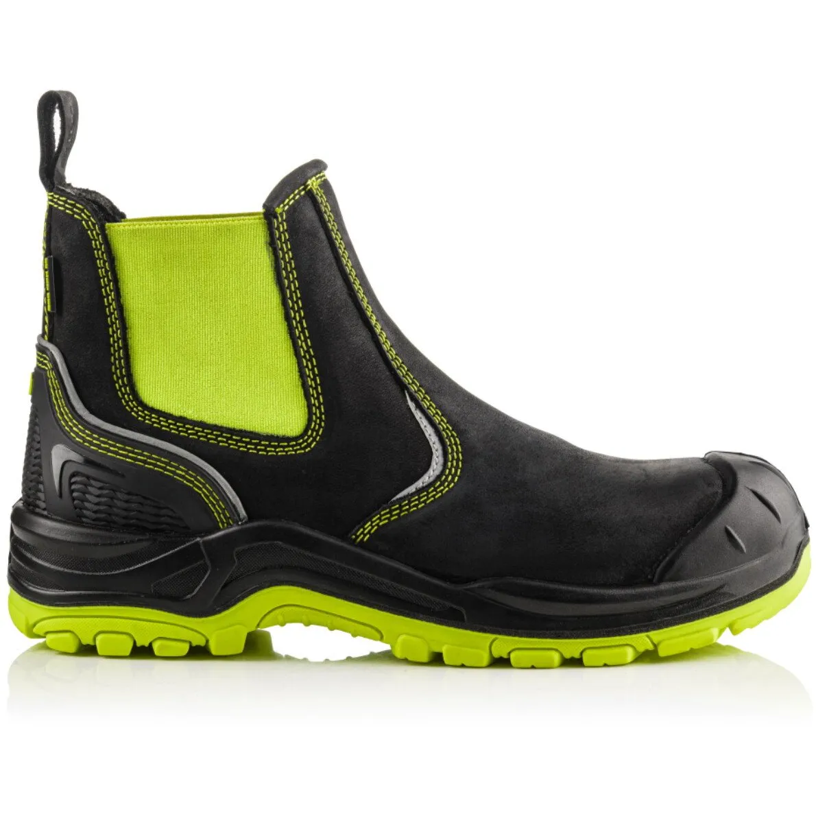 Buckbootz BVIZ3 Buckz Viz Leather/Hi-Viz Cordura S3 Non Metallic Dealer Safety Boot