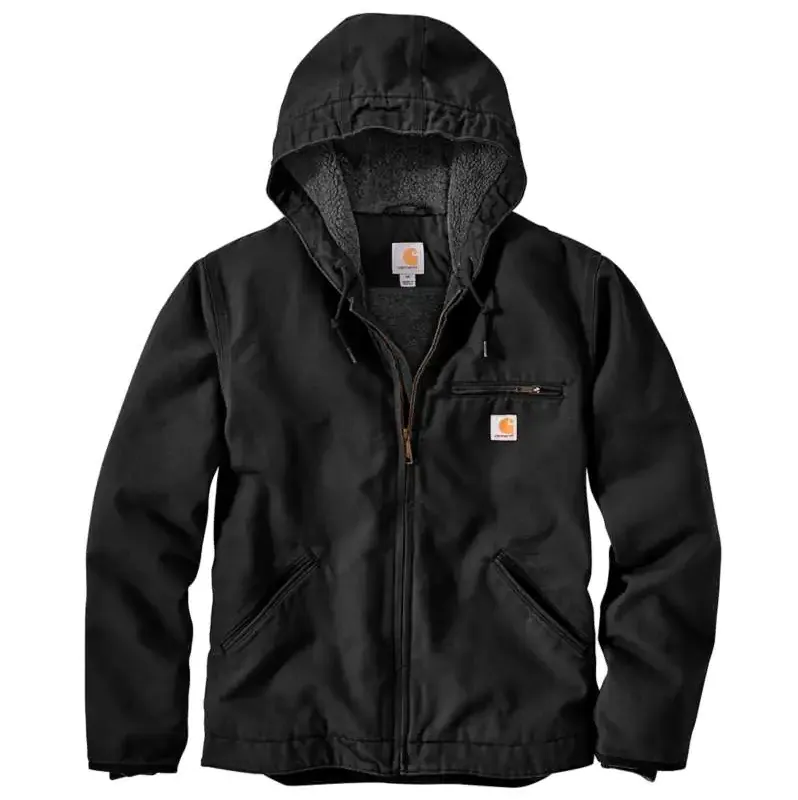 Carhartt Relaxed Fit Washed Duck Sherpa-Lined Jacket #104392