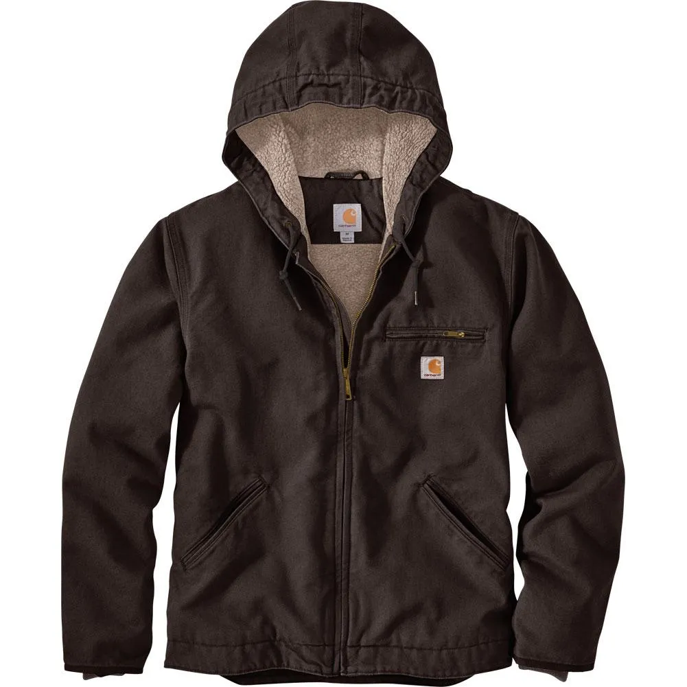 Carhartt Relaxed Fit Washed Duck Sherpa-Lined Jacket #104392