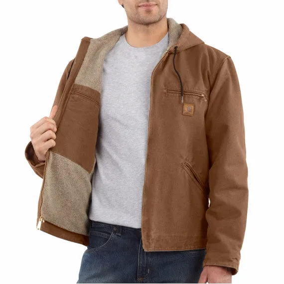 Carhartt Relaxed Fit Washed Duck Sherpa-Lined Jacket #104392