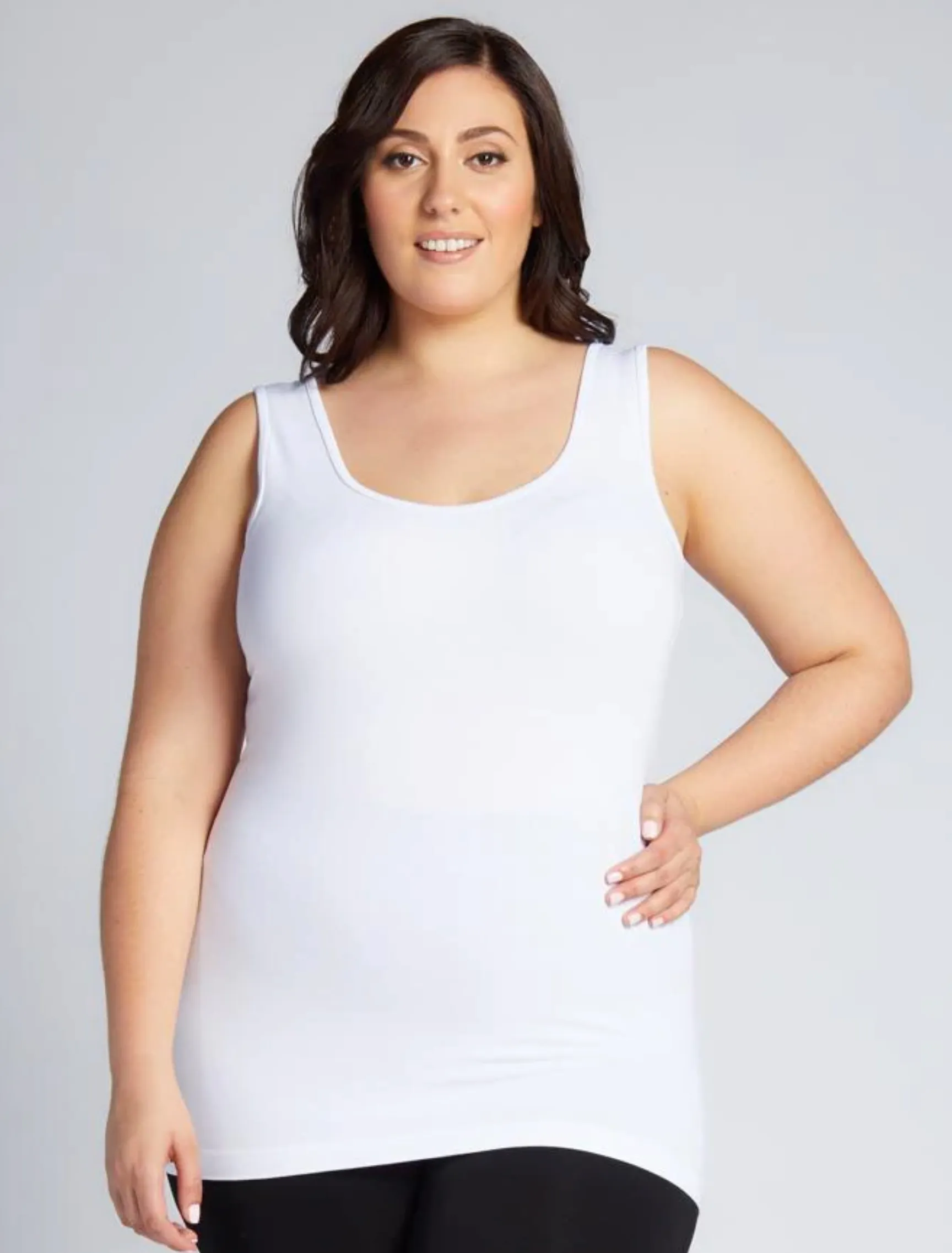 C'est Moi tank, bamboo plus size (3 colors)