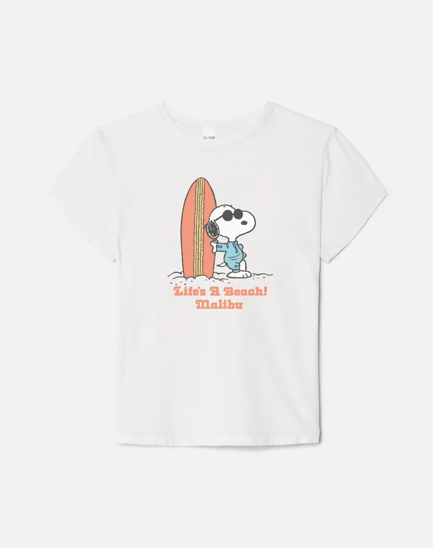 Classic Snoopy Malibu Tee - Vintage White