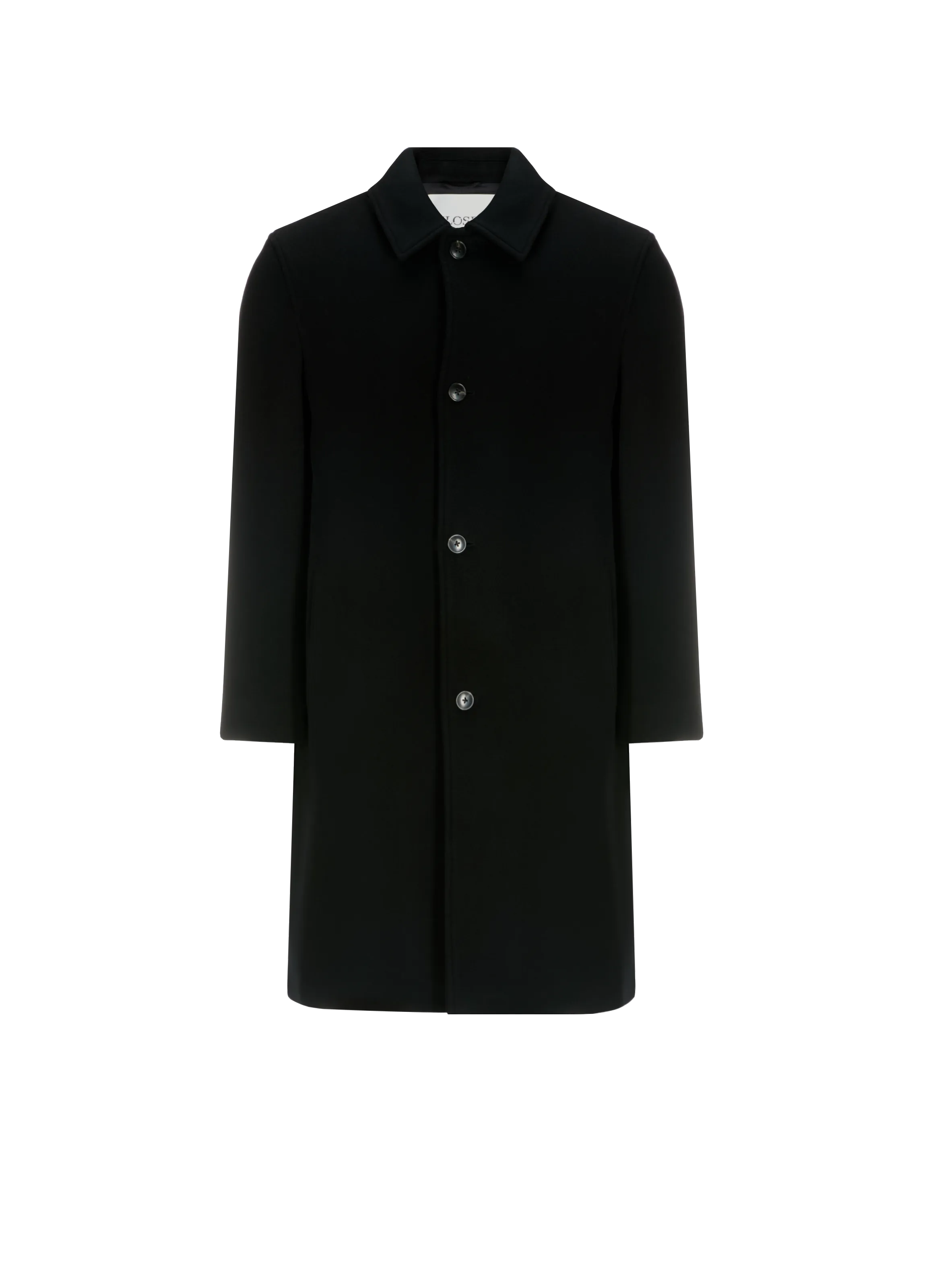 CLOSED  Solid coat - Black