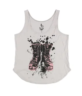 Delia*S Womens Boots Paint Splatter Tank Top