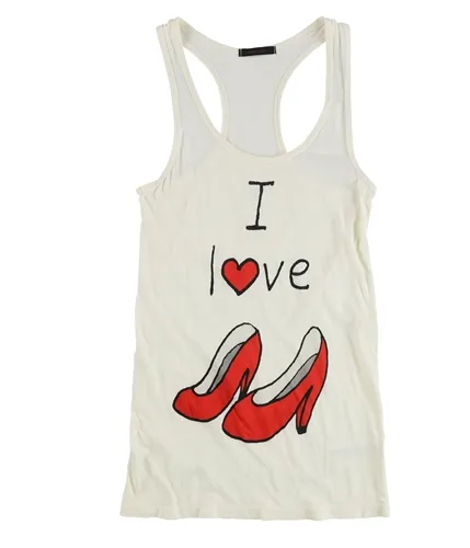 Dirty Violet Womens I Love Heels Tank Top