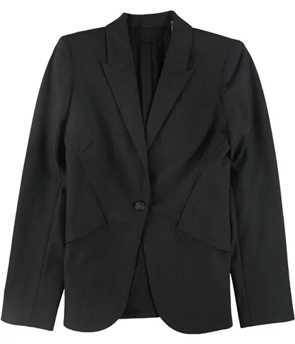 Elie Tahari Womens Allegra One Button Blazer Jacket