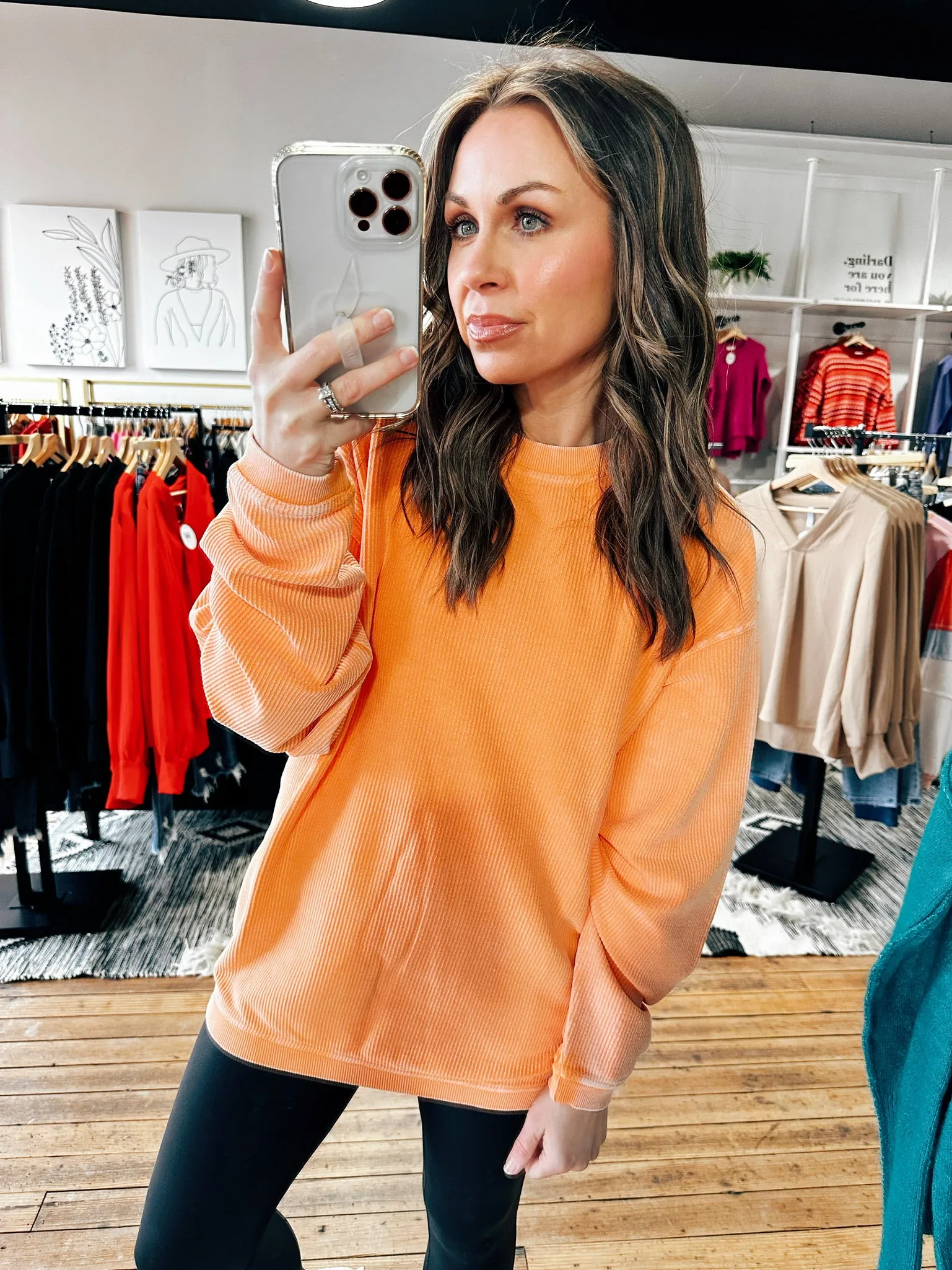 Essential Luxe Corded Sweatshirt-5 Colors