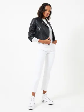 Etta PU Faux Leather Biker Jacket