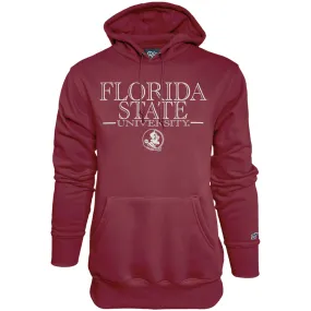 Florida State University Seminole Logo Design Fleece Hoodie - Garnet, Unisex, Blue 84, Adult - Shop Now!