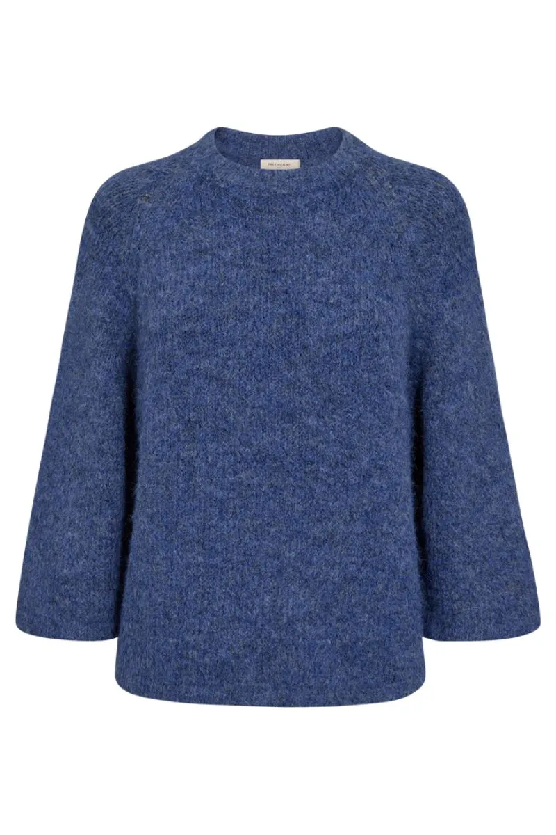 Grslulu Pullover 205507 | Deep Ultramarine Mel. | Sweater fra Freequent