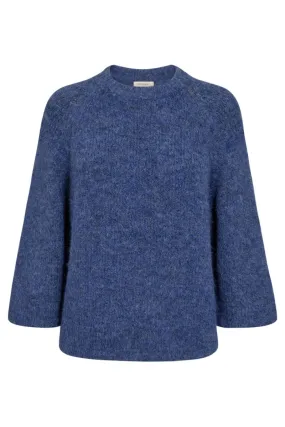 Grslulu Pullover 205507 | Deep Ultramarine Mel. | Sweater fra Freequent