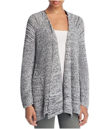 Heather Womens Zipper Sleeve Cardigan Sweater