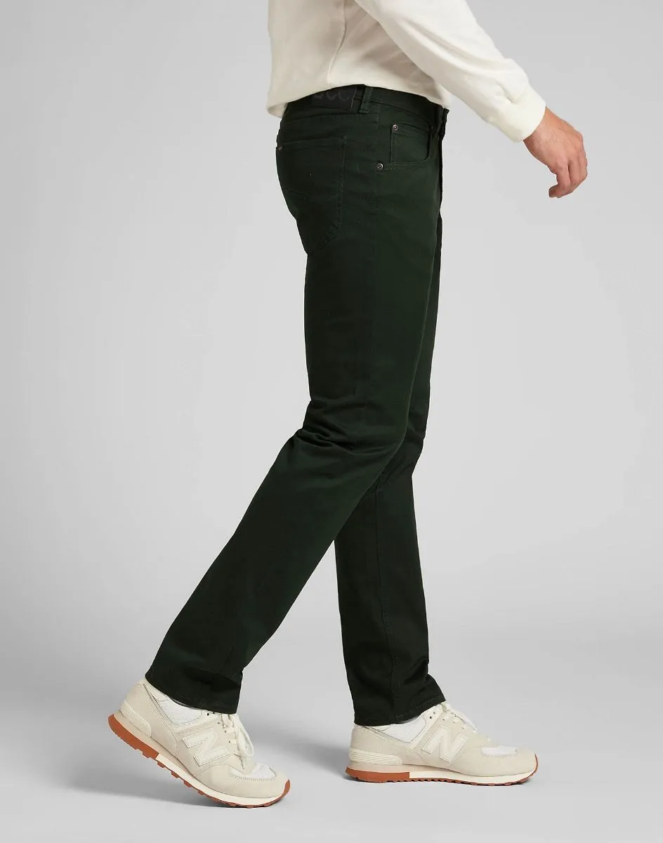 Lee Daren Zip Regular Straight Soft Fabric Jeans Kelp