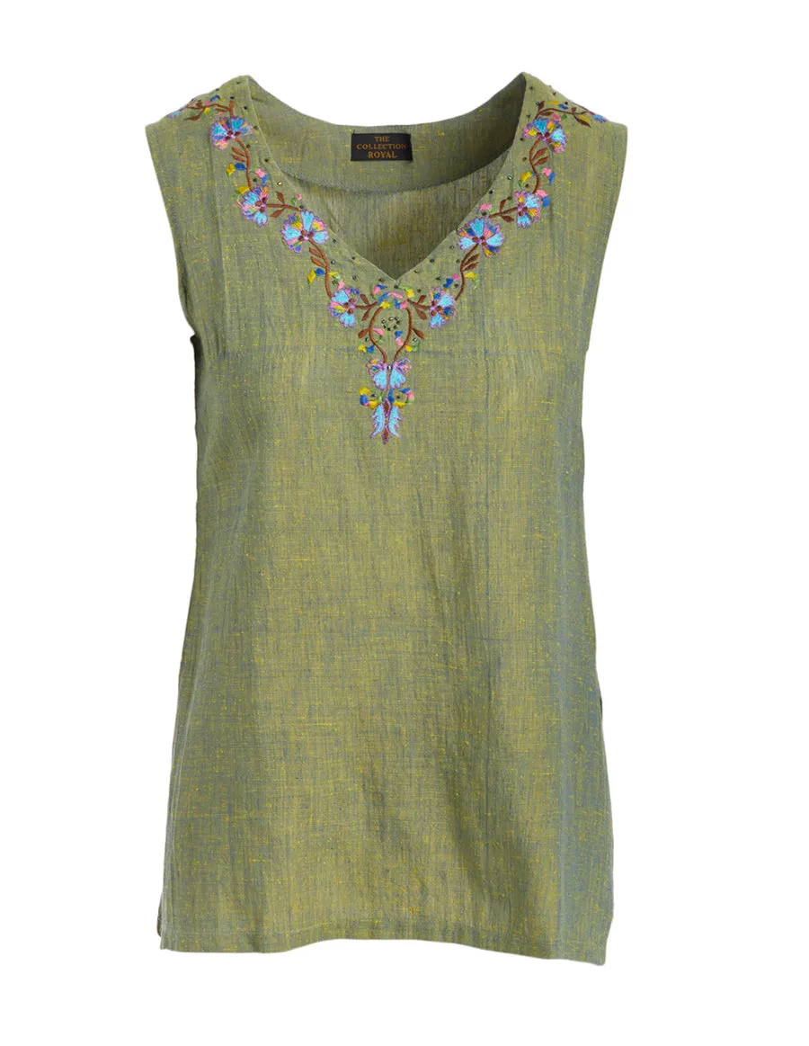 Light Cotton Sleeveless Top