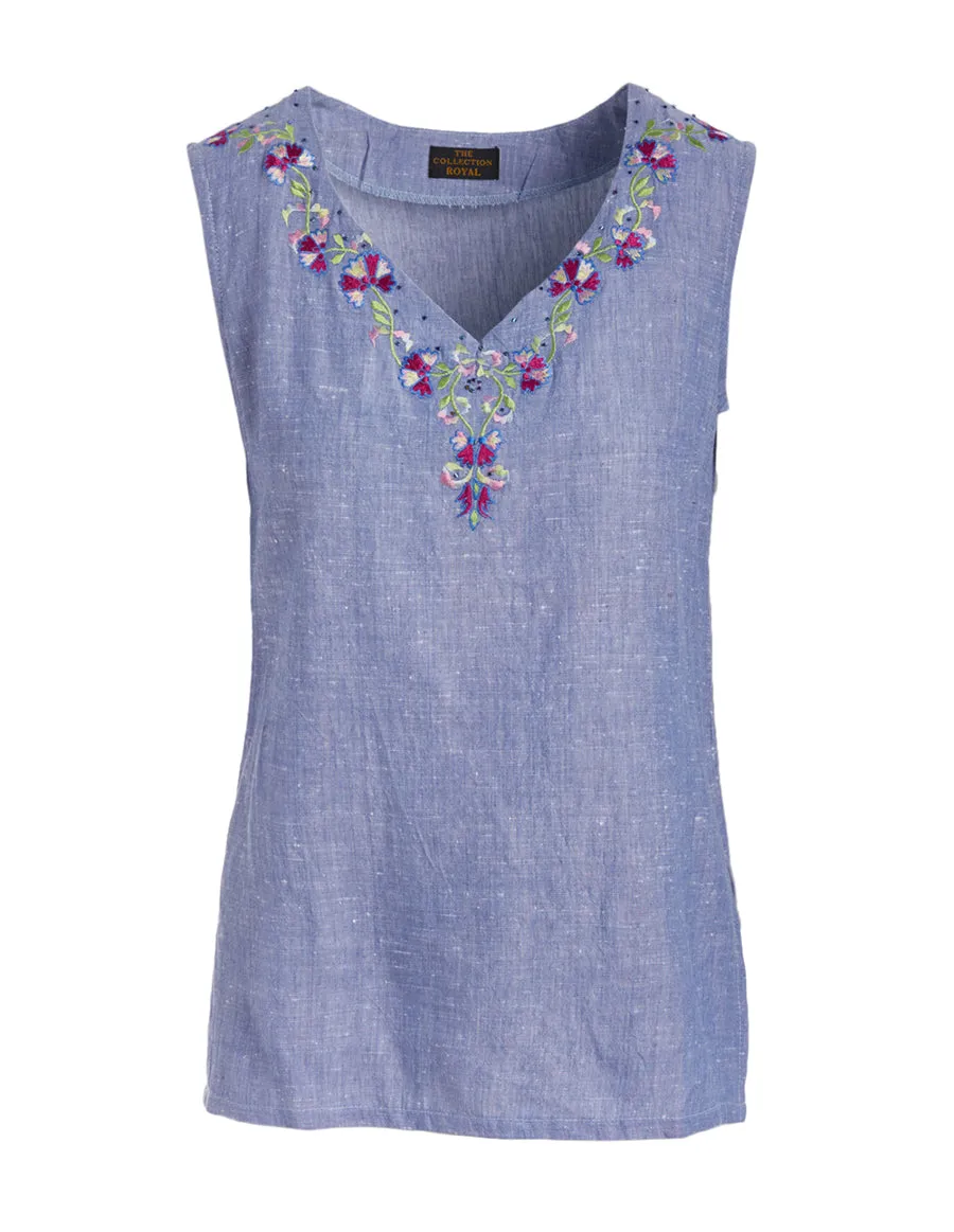 Light Cotton Sleeveless Top