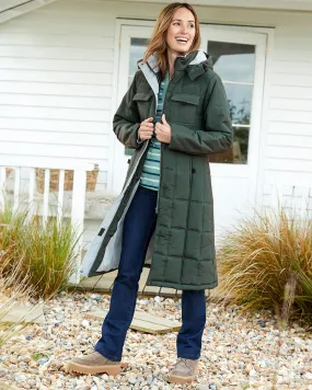 Long Padded Hooded Coat 