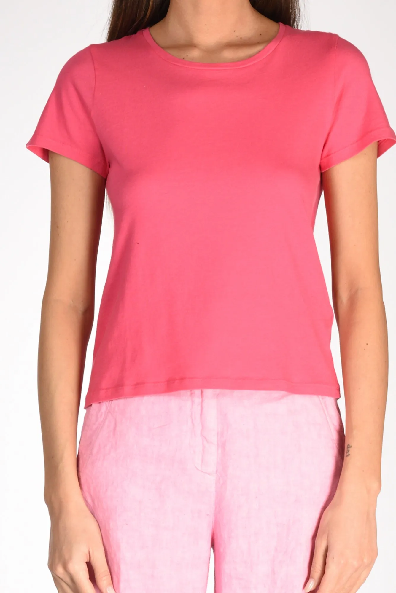 Majestic Filatures Paris Tshirt M. Corta Fucsia Donna