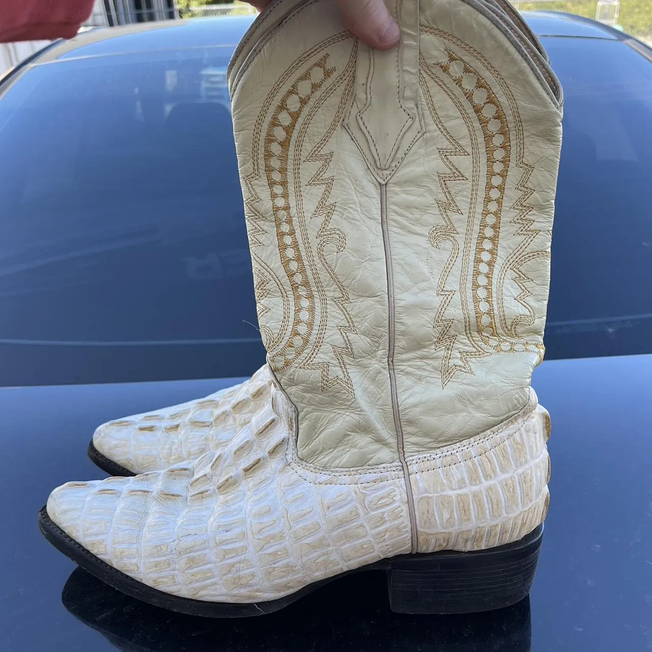 Men's White Boots