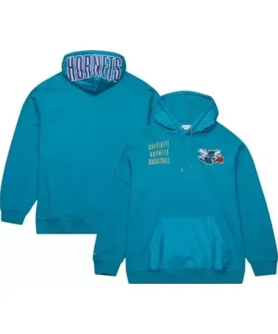 Mitchell & Ness Men's NBA Charlotte Hornets Team OG 2.0 Vintage Logo Fleece Pullover Hoodie