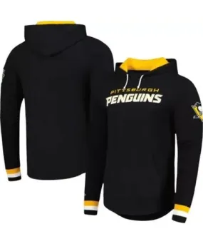 Mitchell & Ness Men's NHL Pittsburgh Penguins Legendary Slub Hoodie Long Sleeve T-Shirt