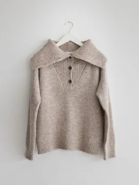 Monaco Half Button Sweater