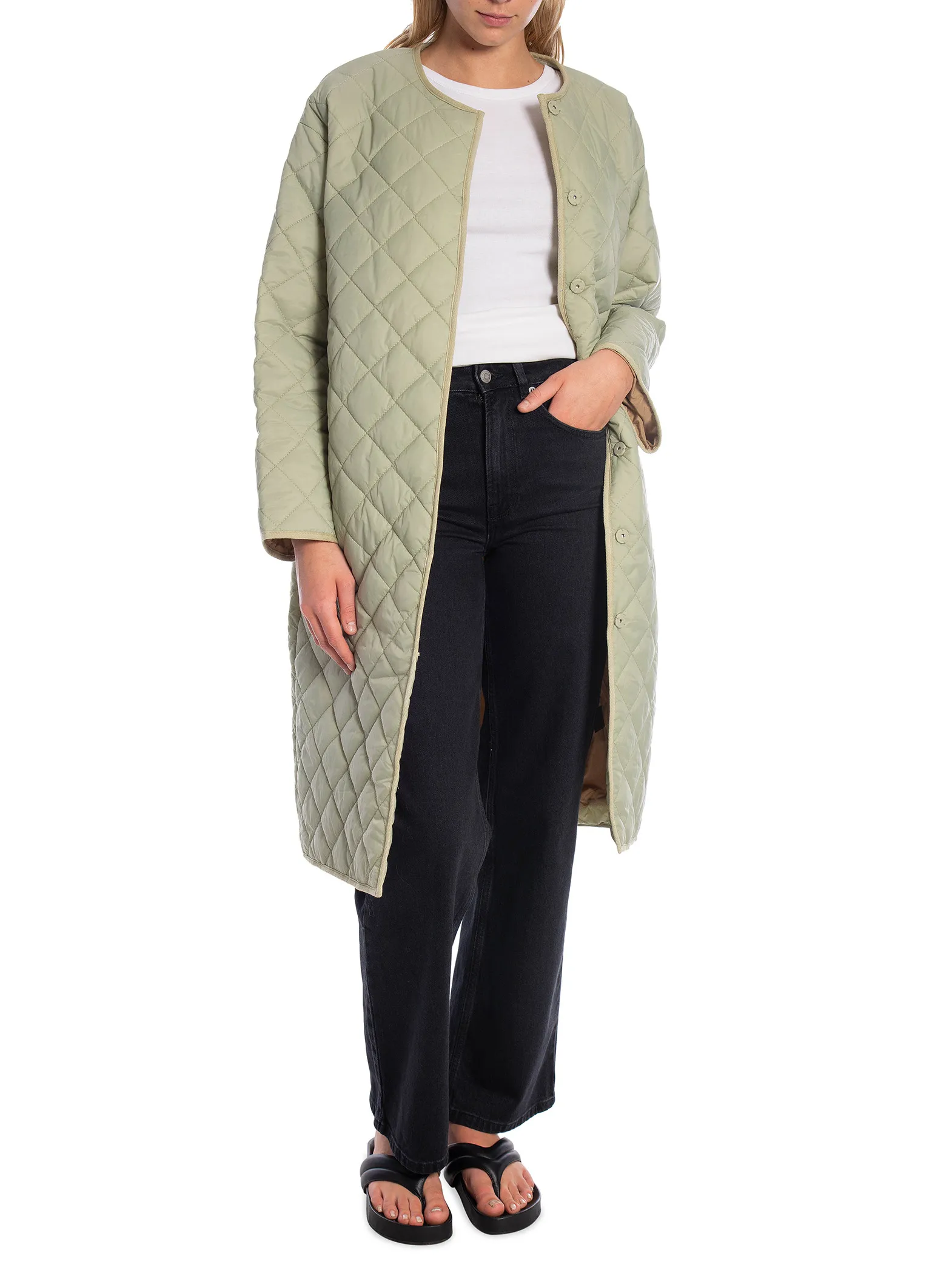 NEO NOIR COAT JULLIA DUSTY GREEN