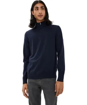 Nn07 Sergio Quarter Zip Merino Sweater Navy Multi L