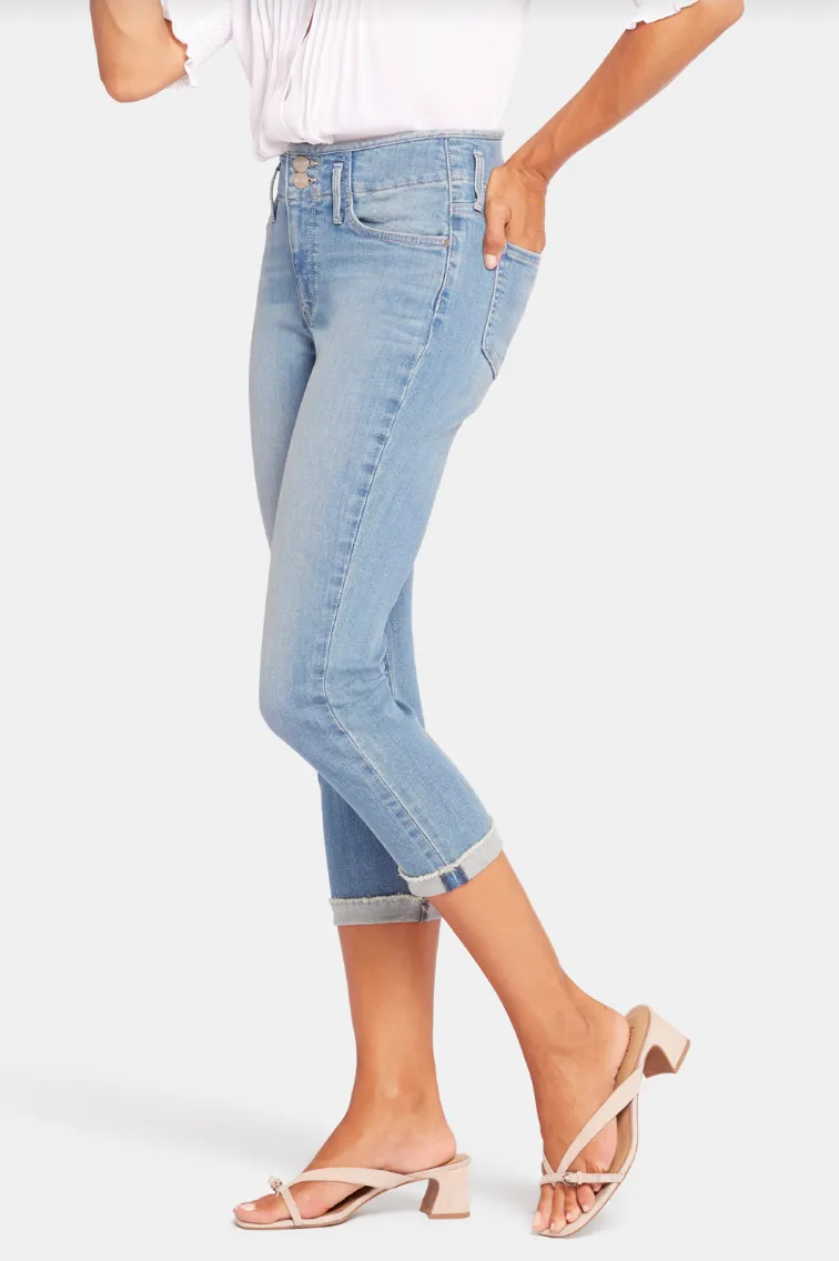 NYDJ Chloe capri jeans with Hollywood waistband