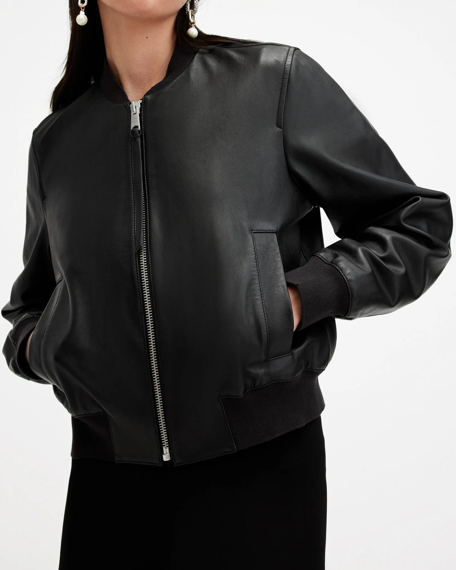 Orten Leather Bomber Jacket