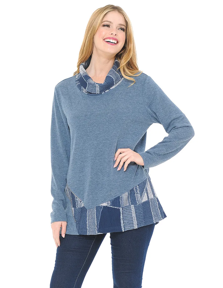 Palila Knit Top with Zipper Detail