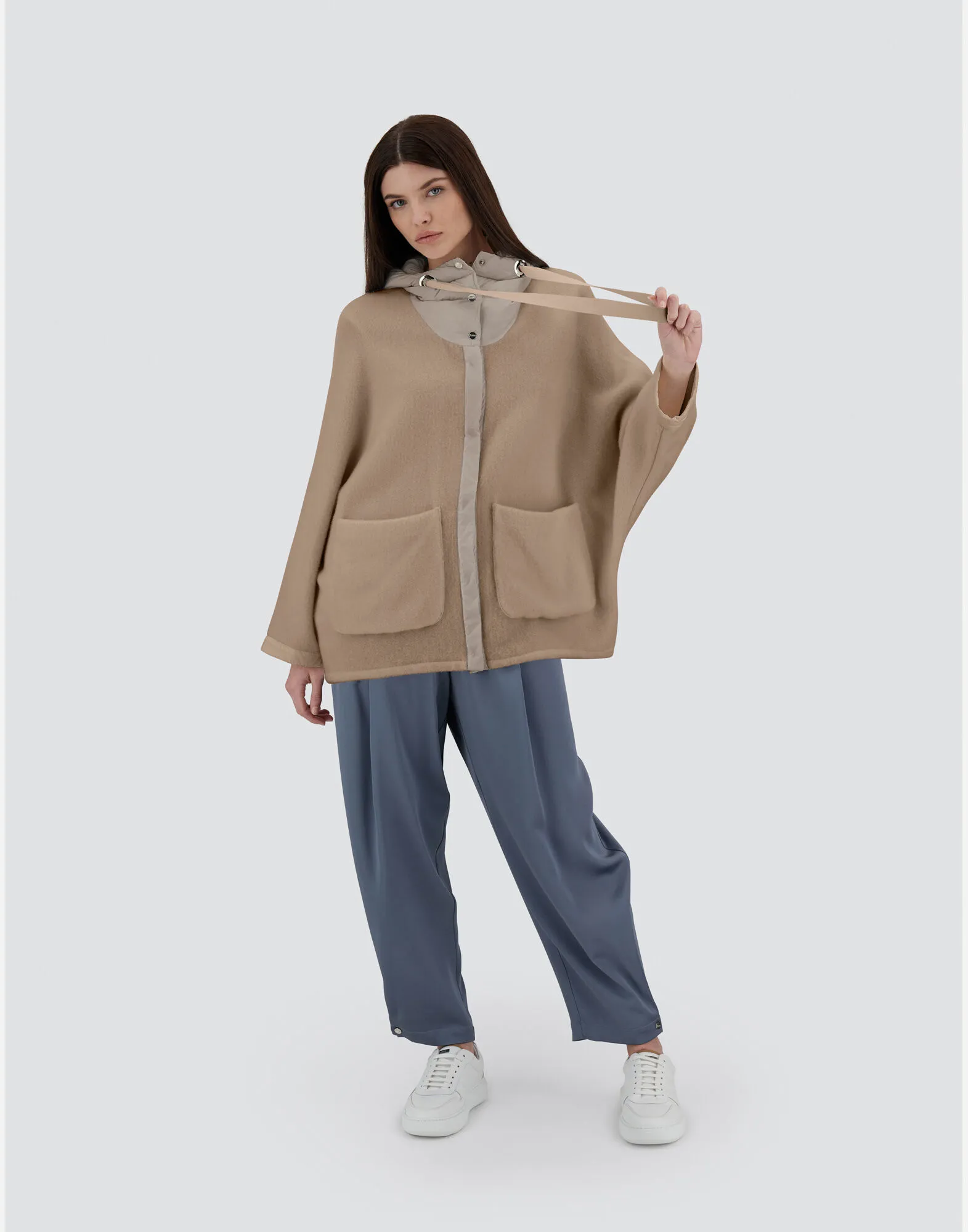 Parka & Jackets RESORT JACKET IN SOFT PONCHO & NYLON ULTRALIGHT