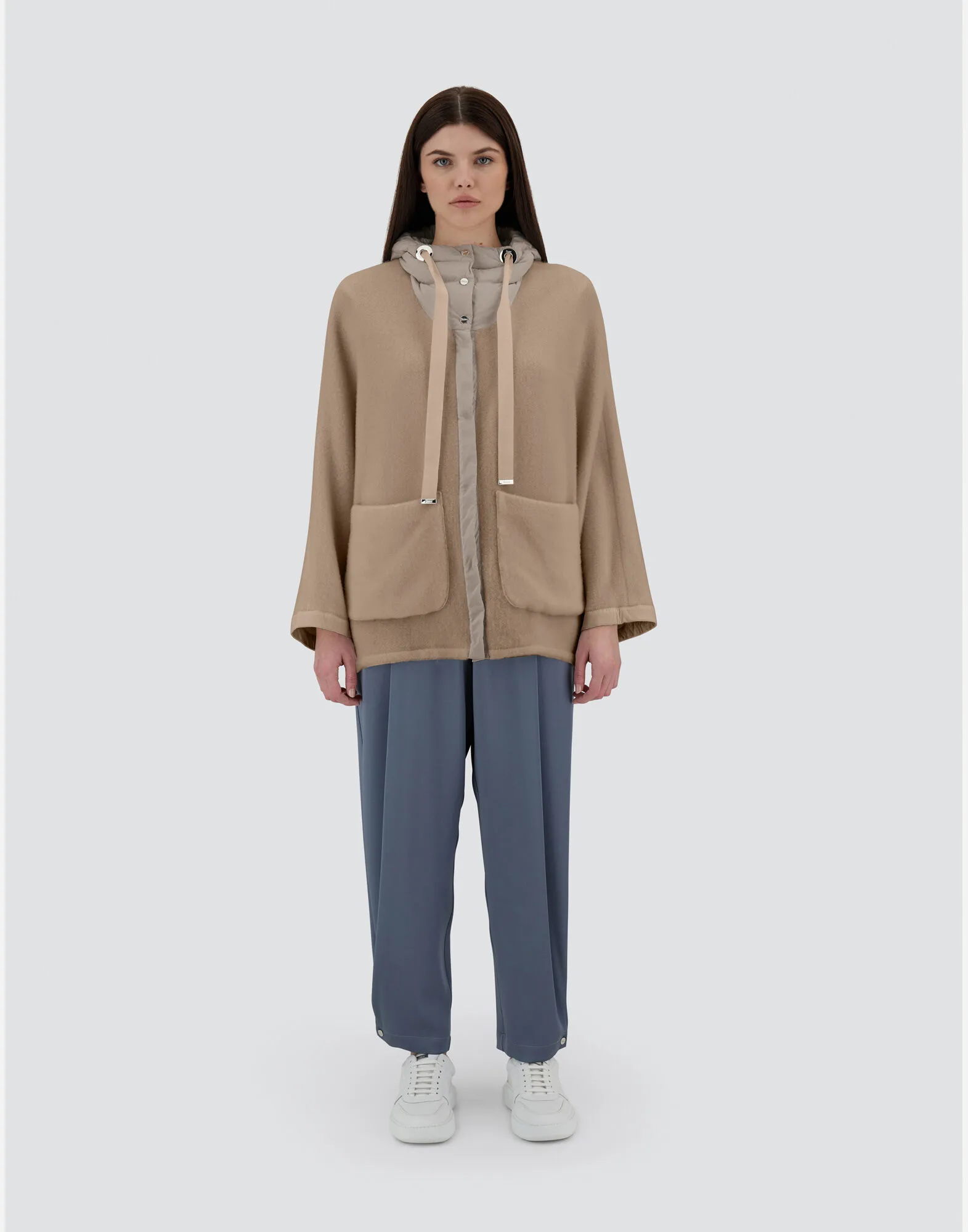 Parka & Jackets RESORT JACKET IN SOFT PONCHO & NYLON ULTRALIGHT