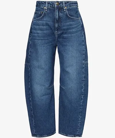 rag & bone Womens Teo Charlie regular-fit barrel-leg denim jeans