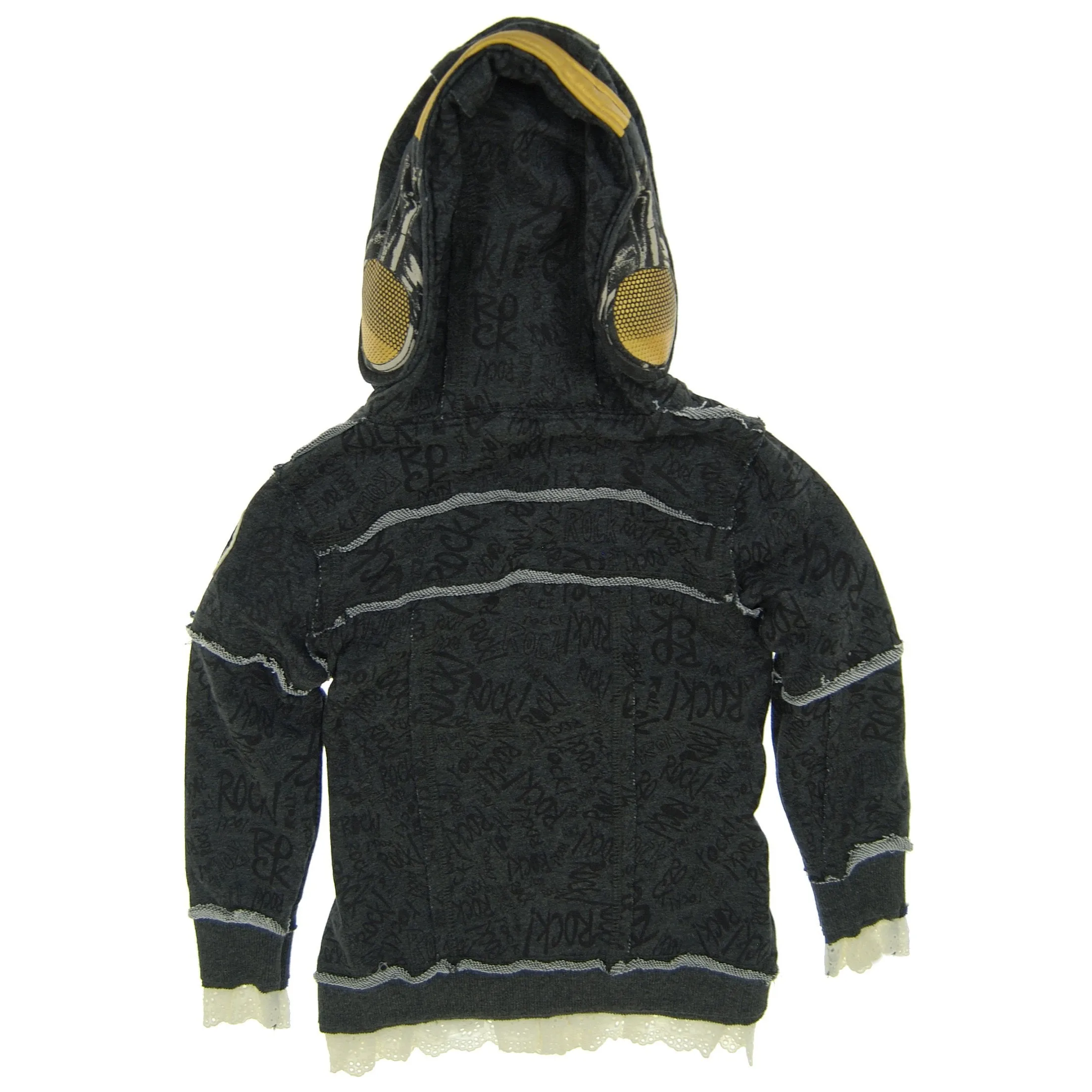 Rock Graffiti Headphone Lace Hoody - Mini Shatsu