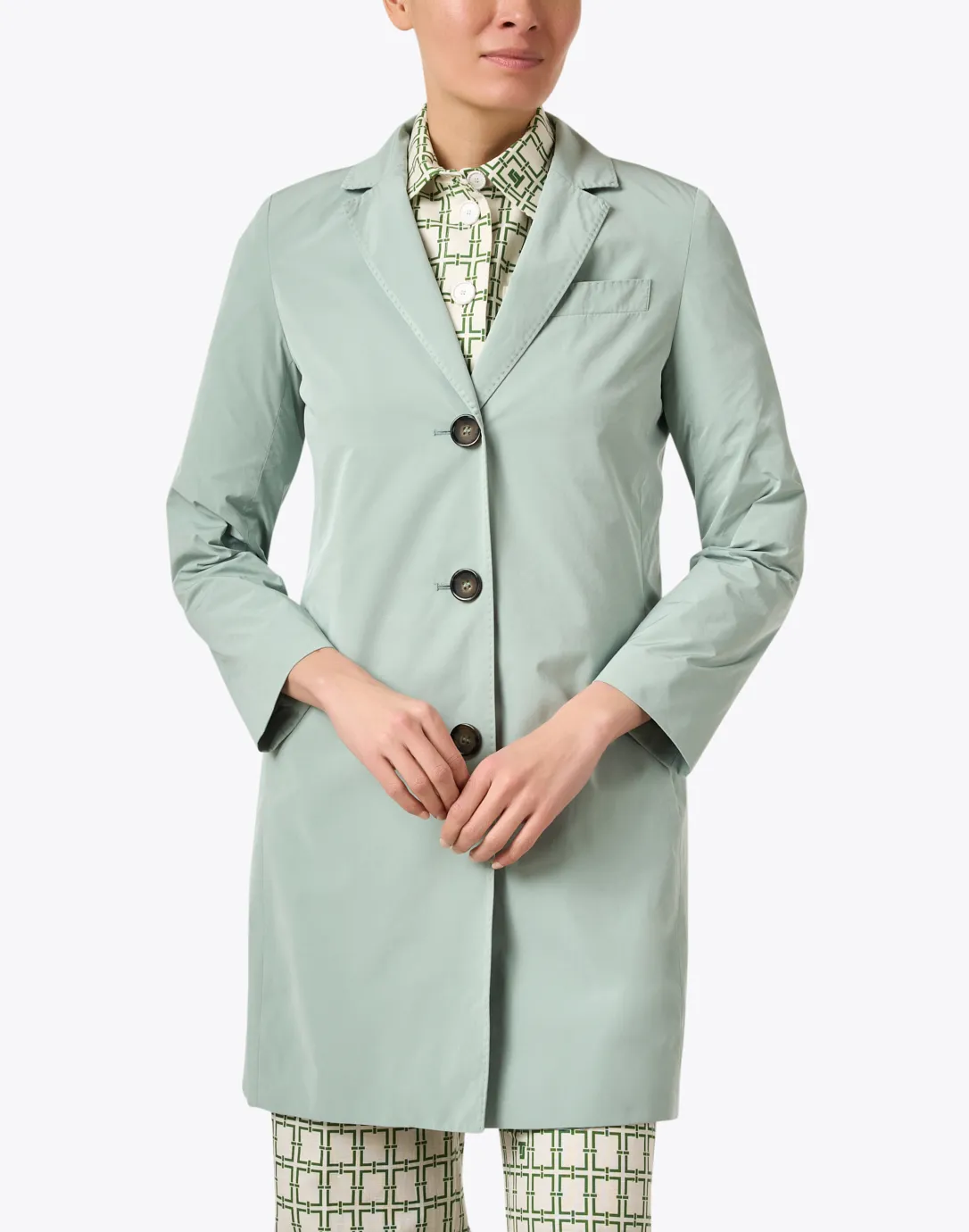 Sage Green Techno Coat