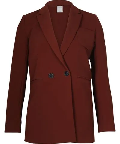 Sandro Paris Blazer in Orange Rust Polyester